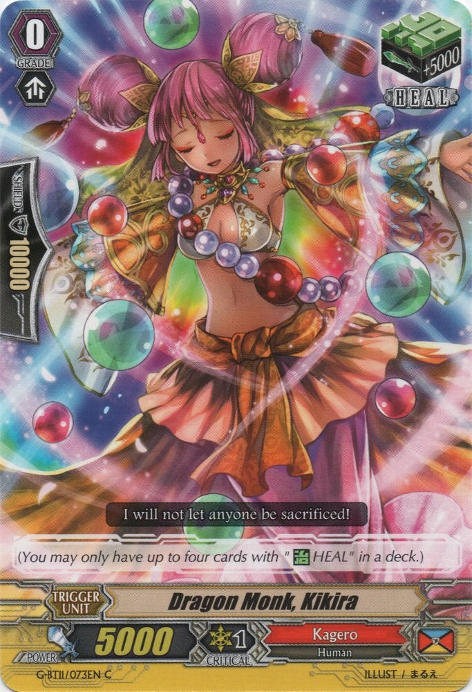 Dragon Monk, Kikira (G-BT11/073EN) [Demonic Advent]