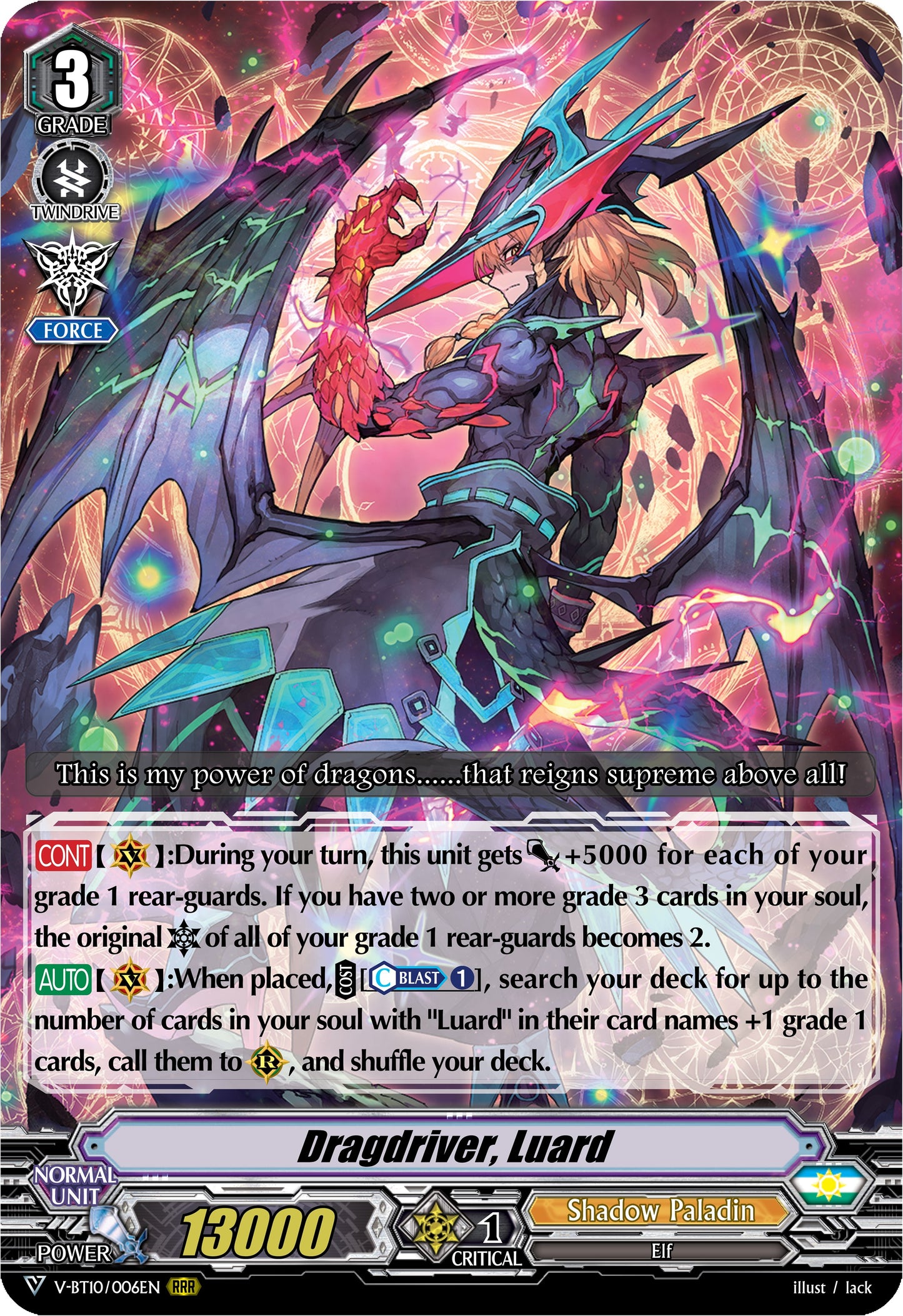 Dragdriver, Luard (V-BT10/006EN) [Phantom Dragon Aeon]