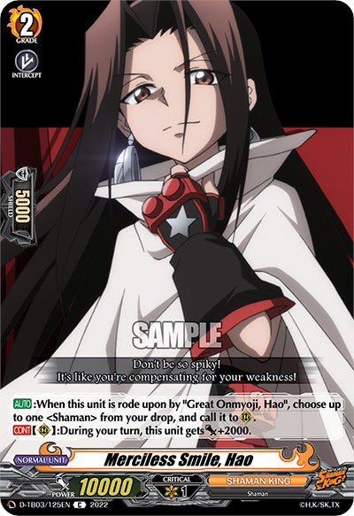 Merciless Smile, Hao (D-TB03/125EN) [Shaman King]