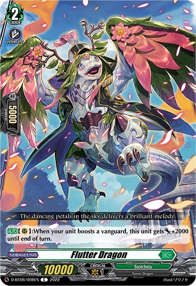 Flutter Dragon (D-BT06/098EN) [Blazing Dragon Reborn]