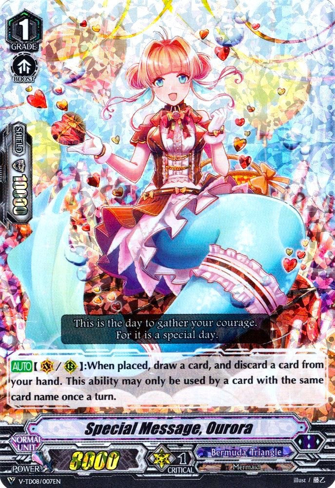 Special Message, Ourora (Parallel Foil) (V-TD08/007EN) [Schokolade Melody]