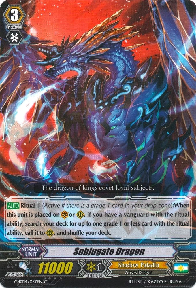 Subjugate Dragon (G-BT14/057EN) [Divine Dragon Apocrypha]