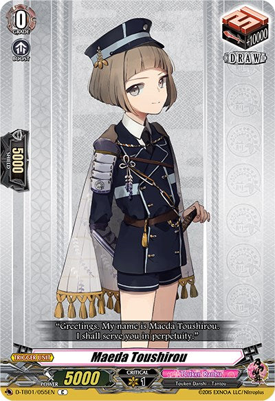 Maeda Toushirou (D-TB01/055EN) [Touken Ranbu: ONLINE 2021]