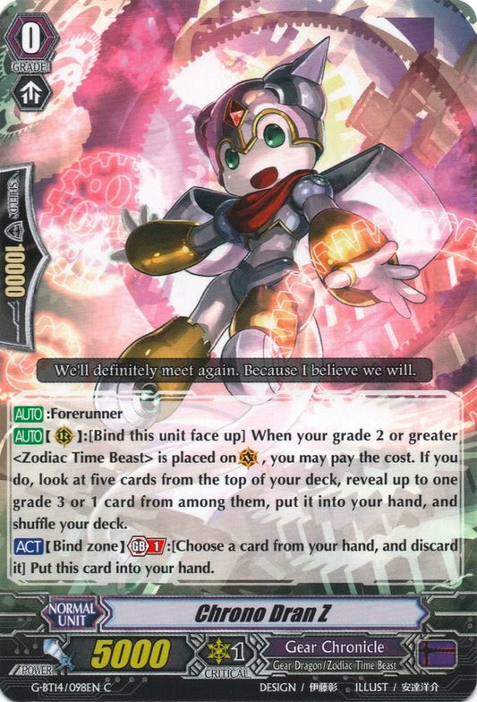 Chrono Dran Z (G-BT14/098EN) [Divine Dragon Apocrypha]