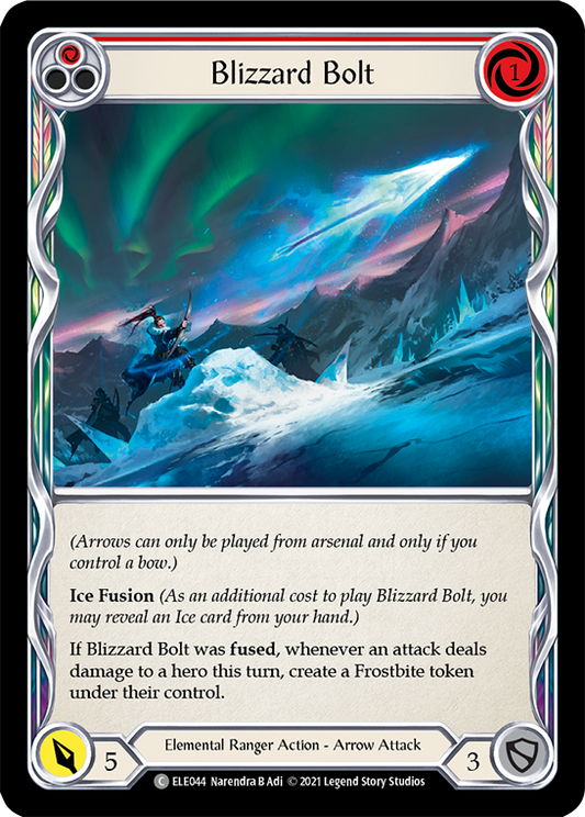 Blizzard Bolt (Red) [ELE044] (Tales of Aria)  1st Edition Normal