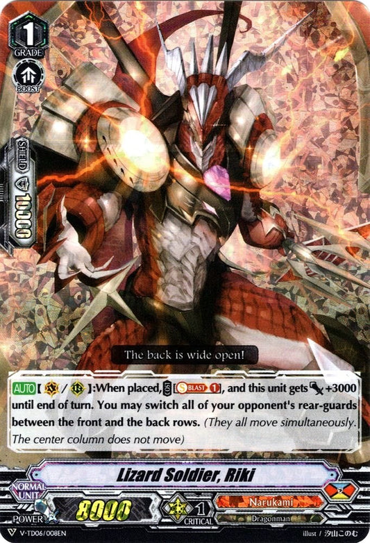 Lizard Soldier, Riki (Parallel Foil) (V-TD06/008EN) [Naoki Ishida]