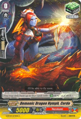 Demonic Dragon Nymph, Cordo (G-BT09/074EN) [Divine Dragon Caper]