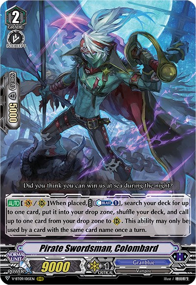 Pirate Swordsman, Colombard (V-BT09/015EN) [Butterfly d'Moonlight]