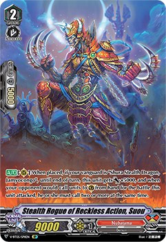 Stealth Rogue of Reckless Action, Suou (V-BT05/SP11EN) [Aerial Steed Liberation]