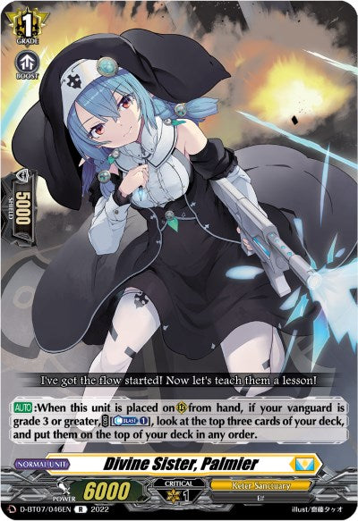 Divine Sister, Palmier (D-BT07/046EN) [Raging Flames Against Emerald Storm]