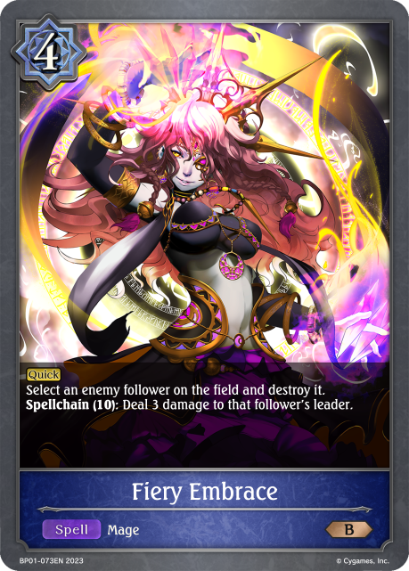 Fiery Embrace (BP01-073EN) [Advent of Genesis]