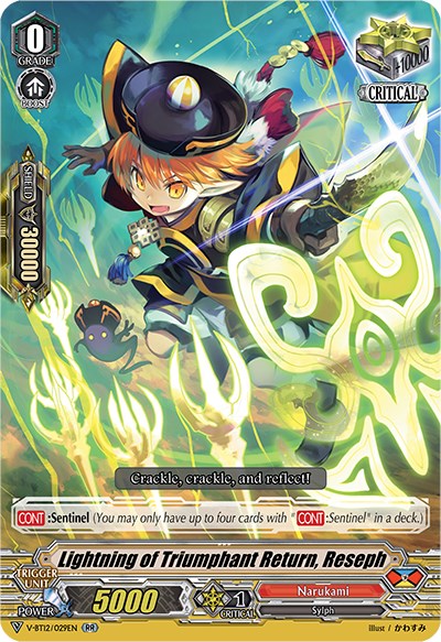 Lightning of Triumphant Return, Reseph (V-BT12/029EN) [Divine Lightning Radiance]