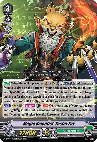 Magic Scientist, Tester Fox (D-VS06/070EN) [V Clan Collection Vol.6]