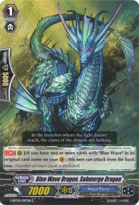 Blue Wave Dragon, Submerge Dragon (G-BT09/097EN) [Divine Dragon Caper]