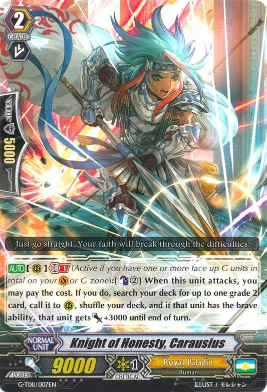 Knight of Honesty, Carausius (G-TD11/007EN) [Divine Knight of Heavenly Decree]