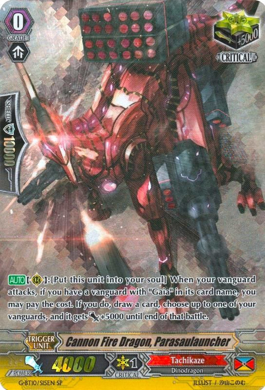 Cannon Fire Dragon, Parasaulauncher (G-BT10/S15EN) [Raging Clash of the Blade Fangs]