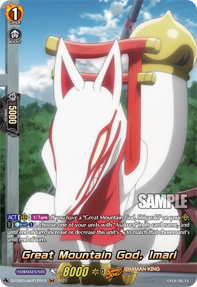 Great Mountain God, Imari (D-TB03/SKR129EN) [Shaman King]