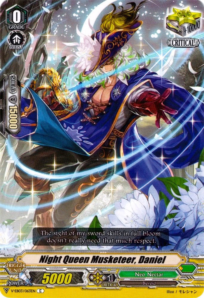 Night Queen Musketeer, Daniel (V-EB03/063EN) [ULTRARARE MIRACLE COLLECTION]