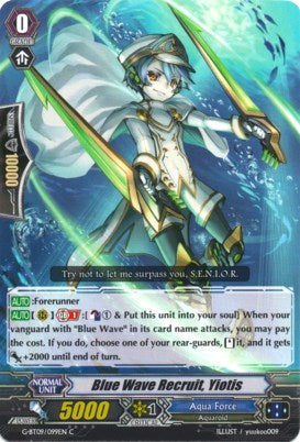 Blue Wave Recruit, Yiotis (G-BT09/099EN) [Divine Dragon Caper]