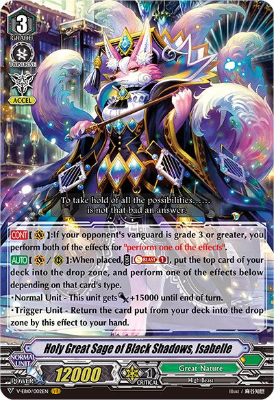 Holy Great Sage of Black Shadows, Isabelle (V-EB10/002EN) [The Mysterious Fortune]