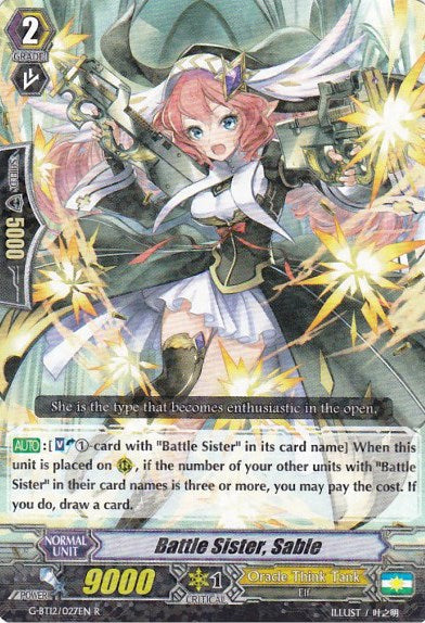 Battle Sister, Sable (G-BT12/027EN) [Dragon King's Awakening]