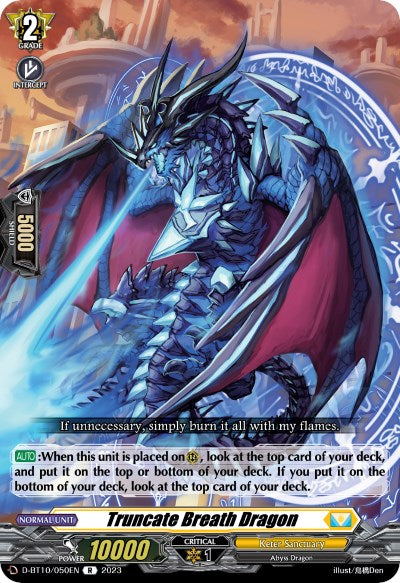 Truncate Breath Dragon (D-BT10/050EN) [Dragon Masquerade]