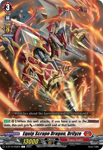 Equip Scrape Dragon, Drilyze (D-BT10/058EN) [Dragon Masquerade]