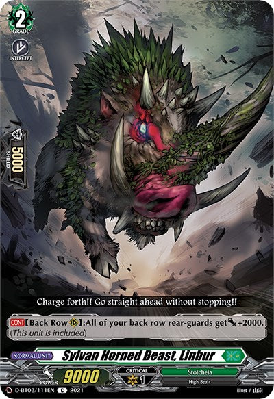 Sylvan Horned Beast, Linbur (D-BT03/111EN) [Advance of Intertwined Stars]