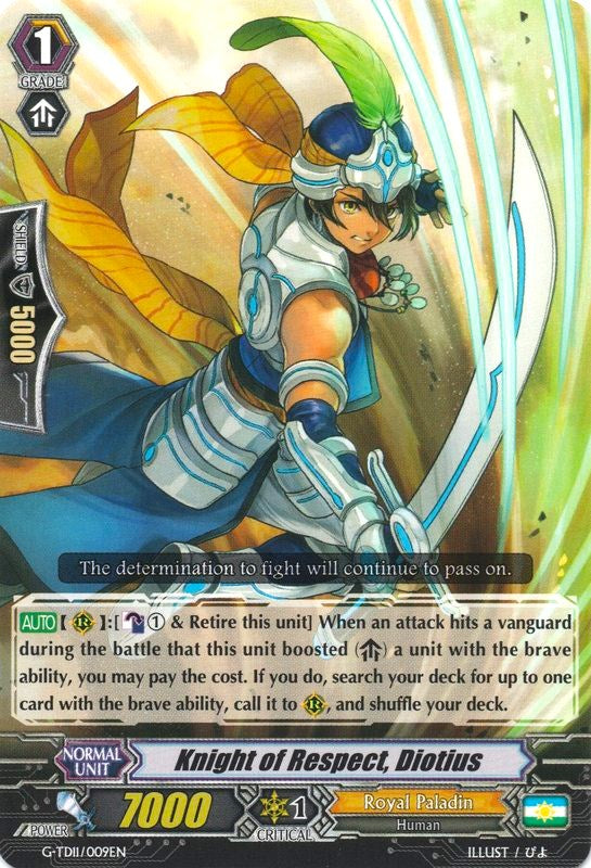 Knight of Respect, Diotius (G-TD11/009EN) [Divine Knight of Heavenly Decree]