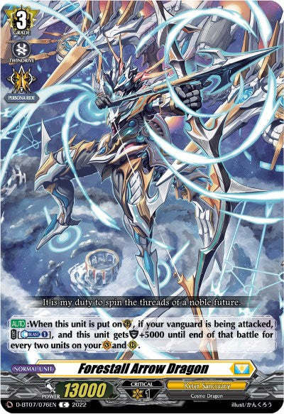 Forestall Arrow Dragon (D-BT07/076EN) [Raging Flames Against Emerald Storm]