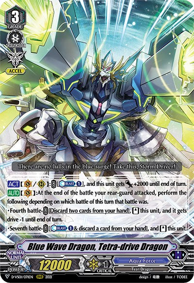 Blue Wave Dragon, Tetra-drive Dragon (D-VS01/071EN) [V Clan Collection Vol.1]