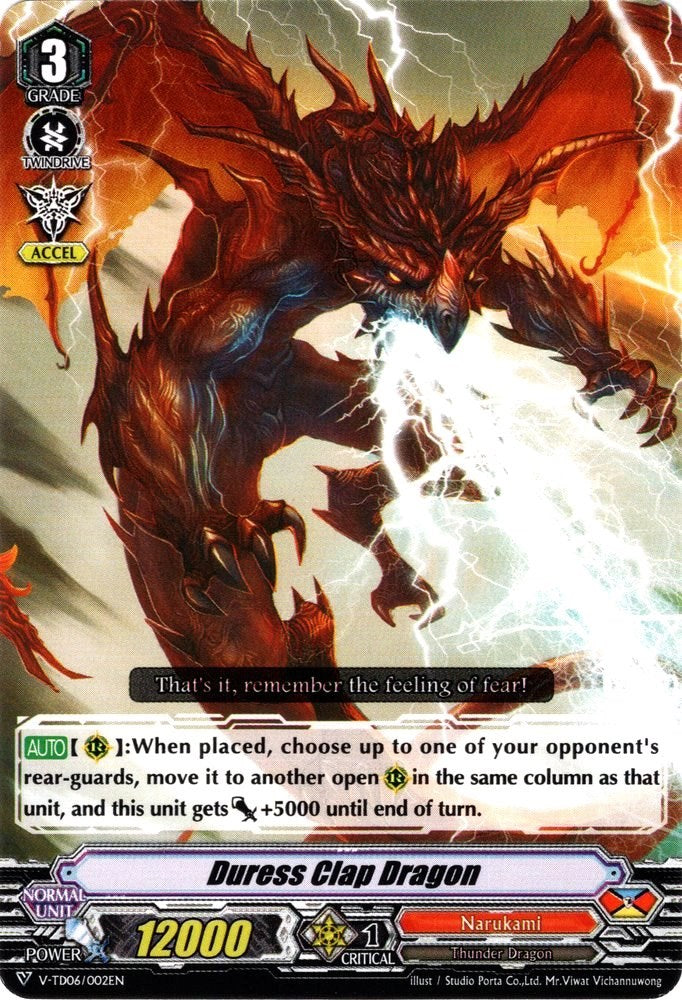 Duress Clap Dragon (V-TD06/002EN) [Naoki Ishida]