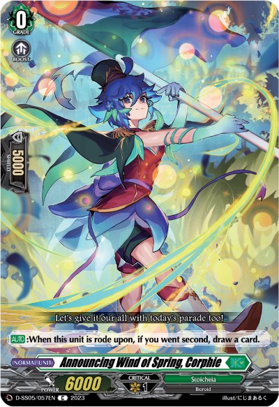 Announcing Wind of Spring, Corphie (D-SS05/057EN) [D-SS05: Festival Booster 2023]