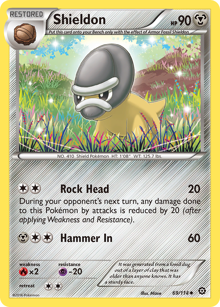 Shieldon (69/114) [XY: Steam Siege]