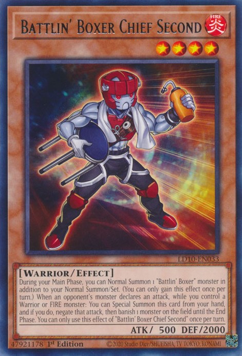 Battlin' Boxer Chief Second [LD10-EN033] Rare