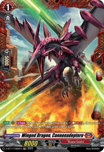 Winged Dragon, Cannonadeptero (D-BT11/FR06EN) [Clash of Heroes]