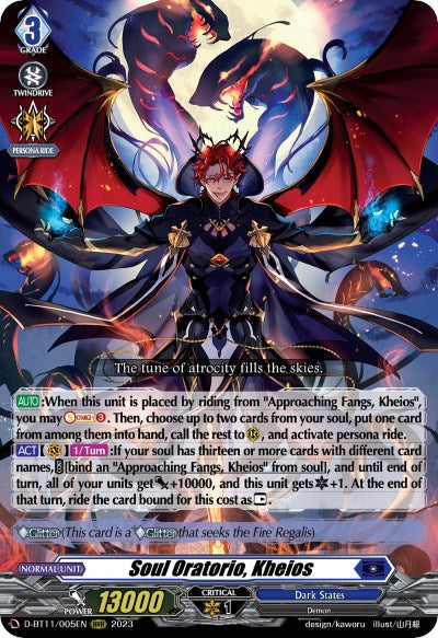 Soul Oratorio, Kheios (D-BT11/005EN) [Clash of Heroes]