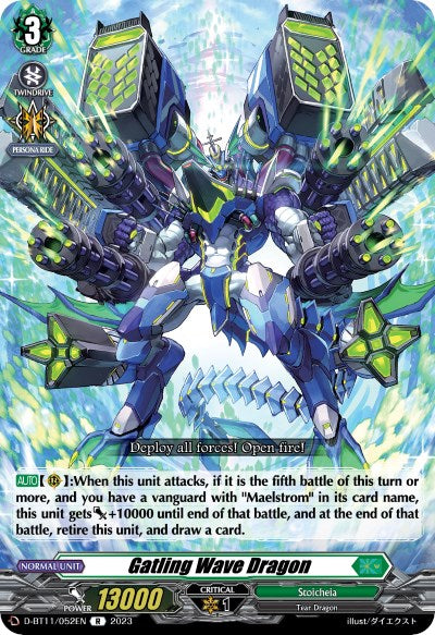 Gatling Wave Dragon (D-BT11/052EN) [Clash of Heroes]