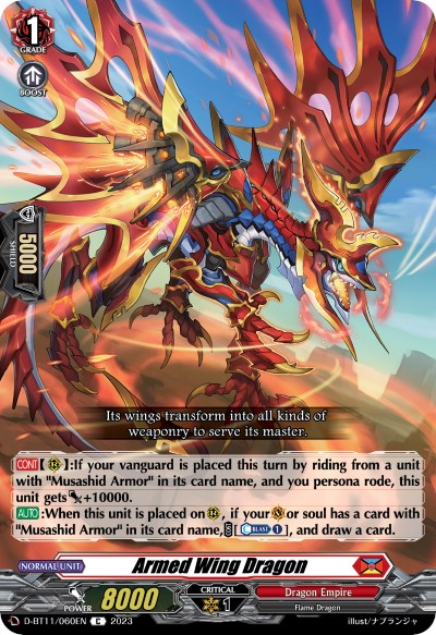 Armed Wing Dragon (D-BT11/060EN) [Clash of Heroes]