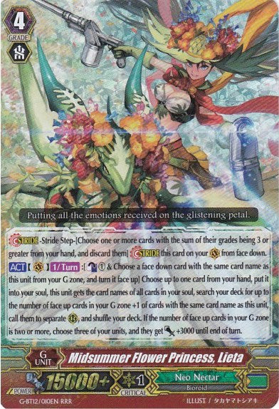 Midsummer Flower Princess, Lieta (G-BT12/010EN) [Dragon King's Awakening]