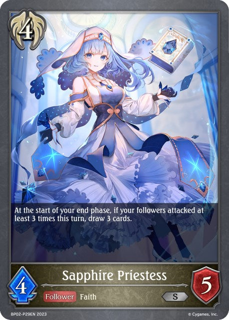 Sapphire Priestess (Foil) (BP02-P29EN) [Reign of Bahamut]