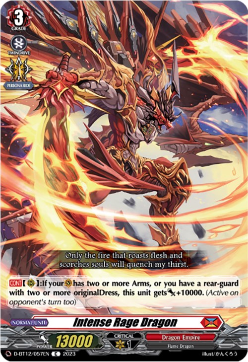 Intense Rage Dragon (D-BT12/057EN) [Evenfall Onslaught]