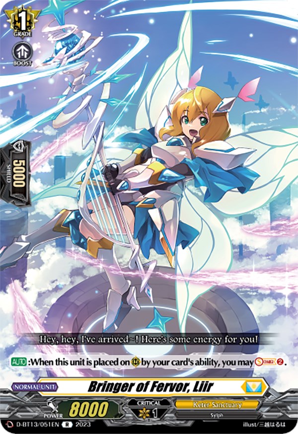 Bringer of Fervor, Liir (D-BT13/051EN) [Flight of Chakrabarthi]