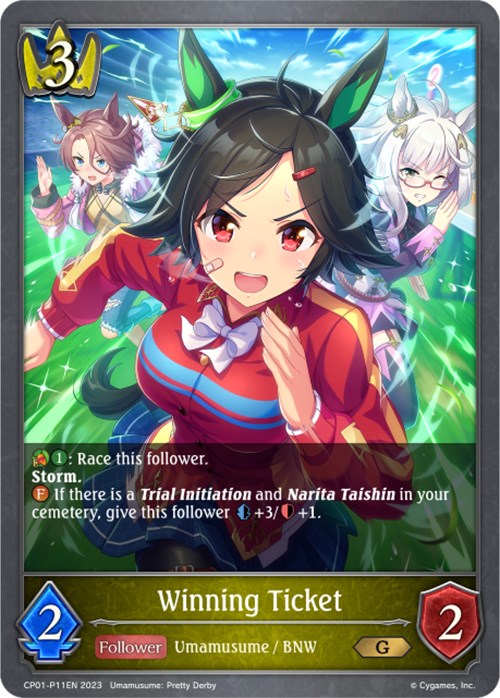 Winning Ticket (Foil) (CP01-P11EN) [Umamusume: Pretty Derby]