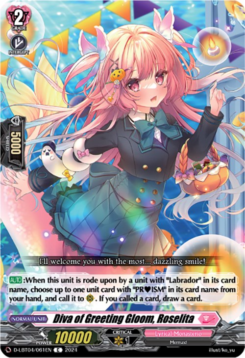 Diva of Greeting Gloom, Roselita (D-LBT04/061EN) [Lyrical Monasterio: Trick or Trick!]