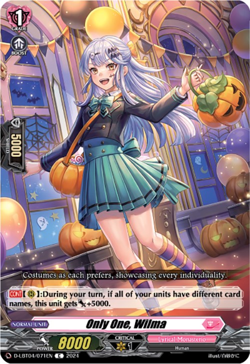 Only One, Wilma (D-LBT04/071EN) [Lyrical Monasterio: Trick or Trick!]