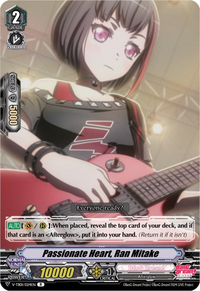 Passionate Heart, Ran Mitake (Parallel Foil) (V-TB01/024EN) [BanG Dream! FILM LIVE]