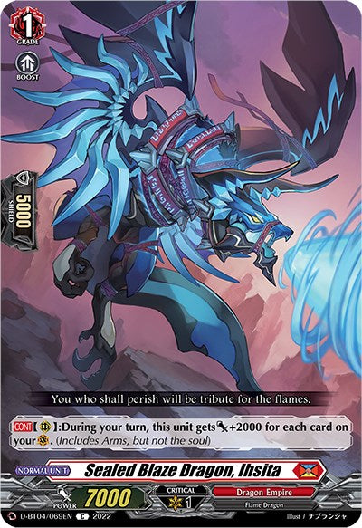 Sealed Blaze Dragon, Ihsita (D-BT04/069EN) [Awakening of Chakrabarthi]