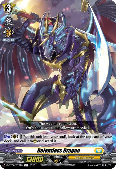 Relentless Dragon (D-BT08/079EN) [Minerva Rising]