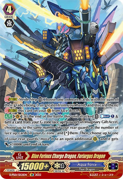 Blue Furious Charge Dragon, Furiargus Dragon (D-PS01/SR21EN) [P Clan Collection 2022]